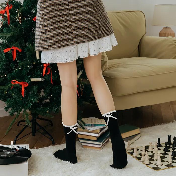 [3SET] IL Long Ribbon Socks 2 colors