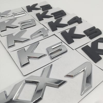 1 pz emblema parafango auto in metallo 3D di alta qualità K2 K3 K4 K5 KX7 adesivo distintivo laterale posteriore bagagliaio Decalcomania Accessori auto