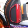 For Ford Focus 3 Mk3 2015 2016 2017 2018 A Pillar Audio Speaker Panel Decoration Cover Trim Sticker Carbon Fiber Accessories