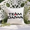 Cool DuckDAIWAAWARE For Fishing Art Pillow Case Anti-dustmite Pillowcase Invisible Zipper Silky Short Plush Sofa Cushion Cover