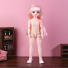 Bjd Doll Nude Haploid Multiple Removable Joints 30Cm 1/6 3D Grey Green Purple Blue Attractive Eyes Doll Girls Birthday Gift Toy