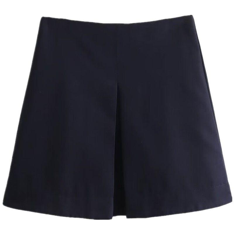 Fashion Style 2024 Spring/Summer New Arrival Women's High Waist All-Matching Wool Blend Pleated Mini Skirt 1195138