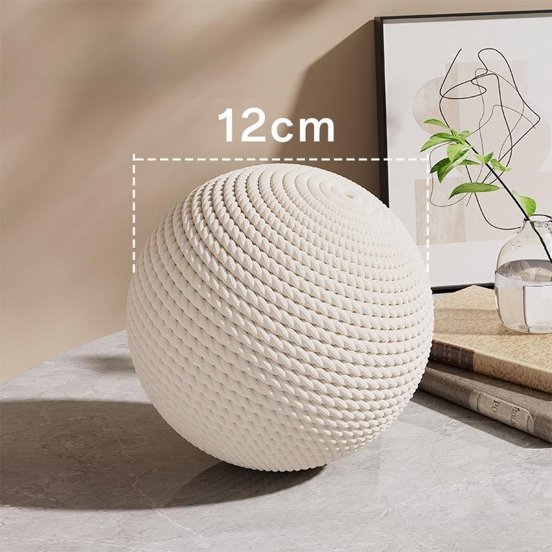 1pcs Cat Toy Sisal Ball Pet Cat Molar Chew Resistant Ball Interactive Cat Play Toy Durable Pet Supplies 12cm белый