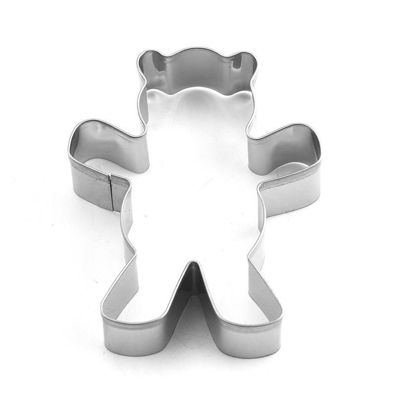 3D Teddy Bear Cookie Stamp & Cutter - DIY Christmas Baking Tool
