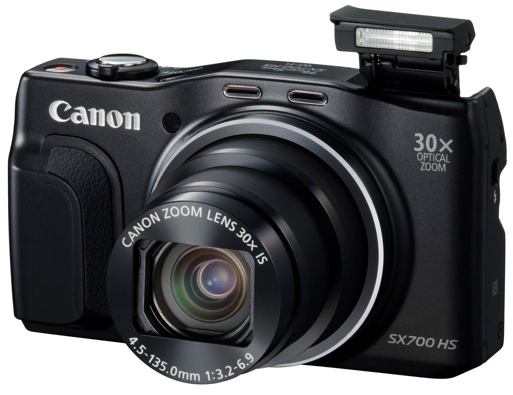 Canon PowerShot SX700 HS Digital 30x Optical Camera, Black, Zoom, PSSX700HS(BK)