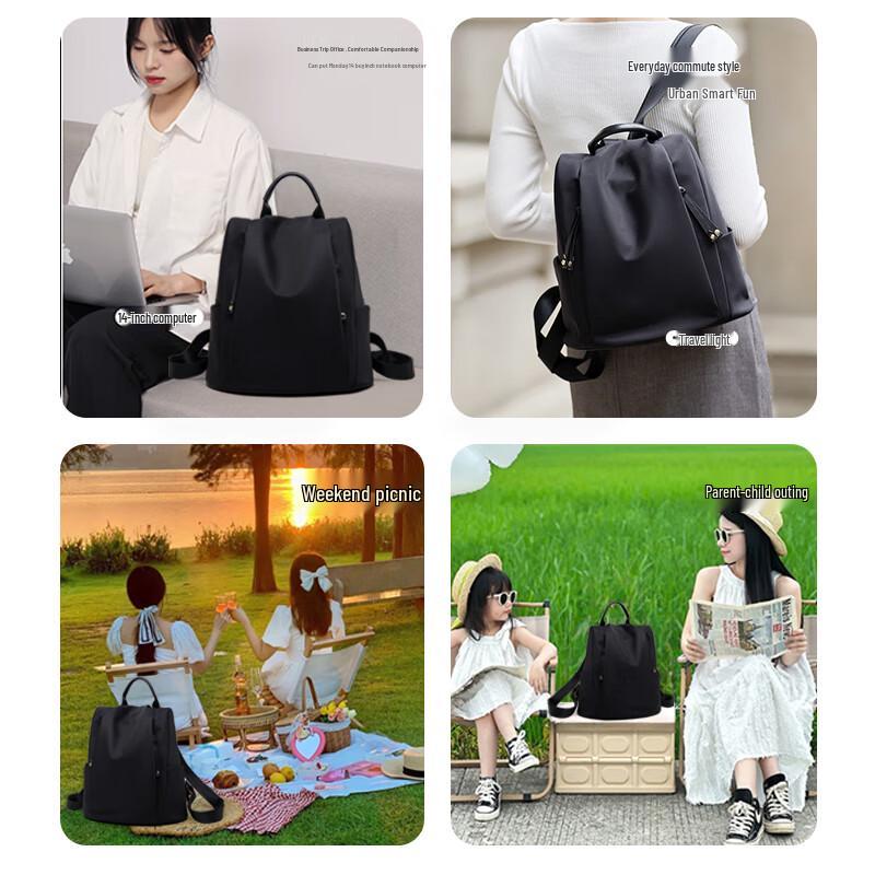 Zhu Er Damen Leichter Oxford Commuter & Reise Rucksack