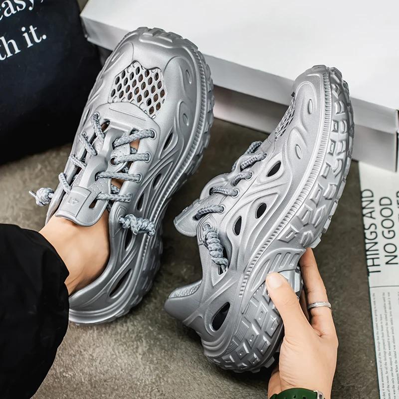 Couple Sandals for Men  2025 New Fashion Summer Outdoor Hole Shoes for Women Sandals Sandalias Hombre Sandalias De Mujer Male