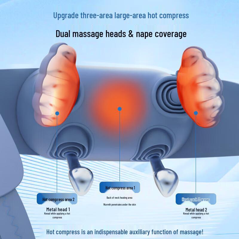 R6 Metal Five-Finger Shoulder and Neck Massager