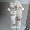 Faux Fur Long Scarf Womens Leopard Print Warm Plush Scarf Trending Scarf Wrap Y2K Accessories Luxury Imitation Rabbit Hair Shawl