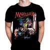 Wild Star Hearts Marillion Script for A Jesters Tear Mens T-Shirt, Rock Merch for Men, Black Cotton Graphic Tee Shirt