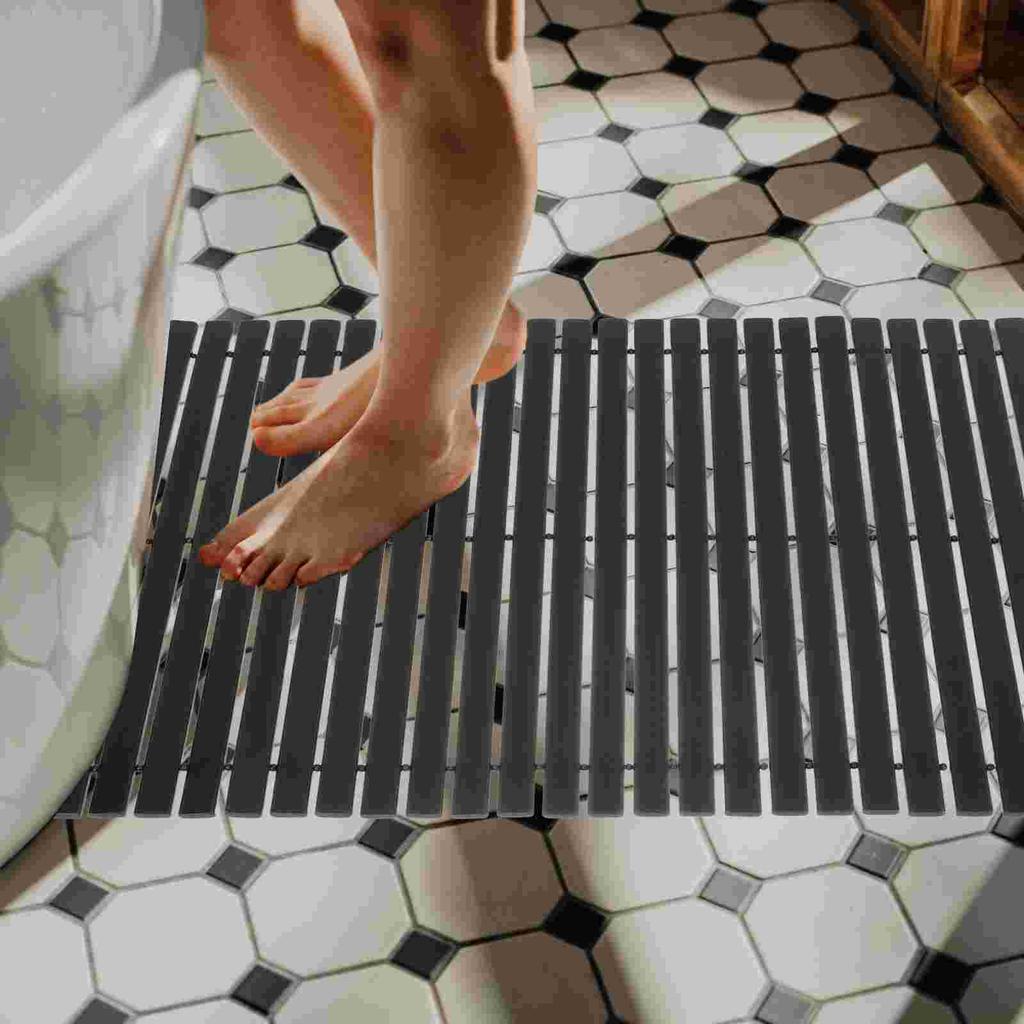 Bambusowa Mata Łazienkowa Antypoślizgowa Poduszka Podłogowa Mata Pod Stopy pod Prysznic Mata Wejściowa Anty-Wstęp Artykuły Gospodarstwa Domowego Dekoracyjne