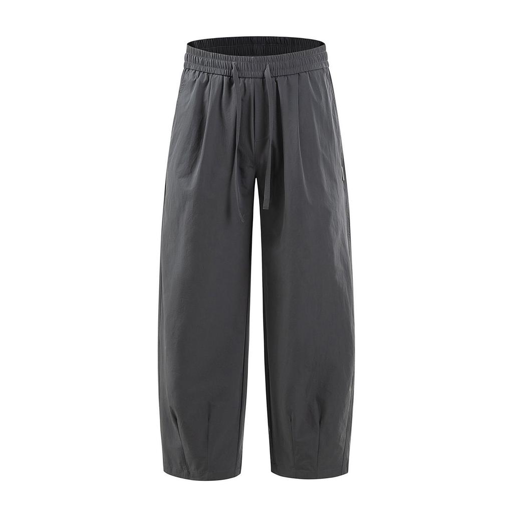 American retro trendy brand outdoor sports and leisure nine-point pants for men's spring and summer new loose wide-leg straight pants for men
