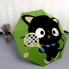 1pc Chococat Tennis Racket with Blue Bowtie Automatic Opening Folding Umbrella - Perfect for Fans, Travelers, Everyday Use, and Festive Gifts!Z044