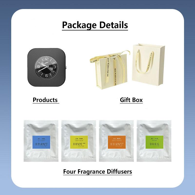 

2025 New With Clock Aromatherapy For Tesla Model3/Y/X/S Car Fragrance High-Grade Ornaments Air Vents In Addition To The Odor