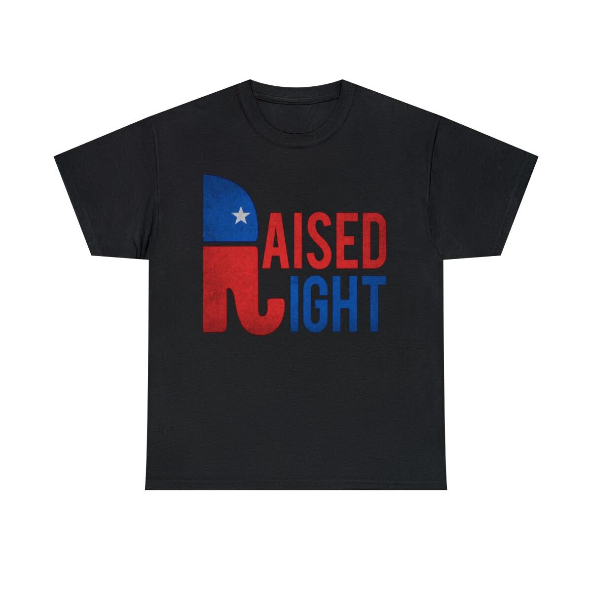 Raised Right Vintage Republican Short Sleeve Graphic T-Shirt, Sizes S-5XL S
