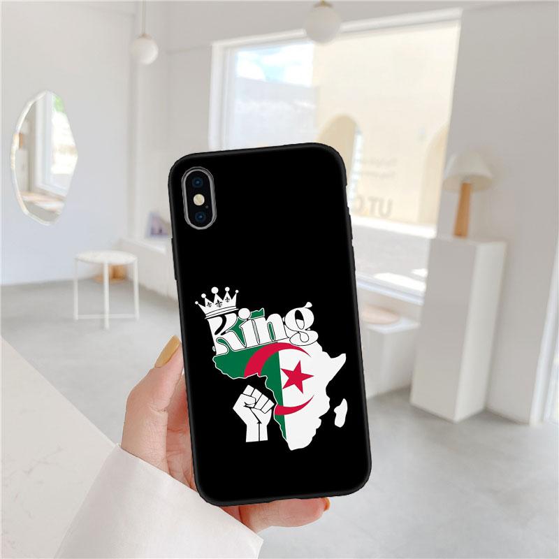 CJ2 Algerian Passport Flag Soft Shell Phone Case for Redmi Note 10 11 12 Pro Max 10S 10C 10T 11A 11S 12S 12C