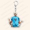 Popular Soccer Ball Player Keychains for Accessories Bag Football Key Chain Ring Fans Gifts Friends Keyrings 4