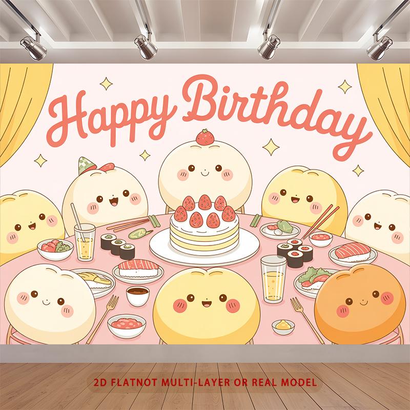 Party Backdrop Birthday Photo Booth Background Front Door Decor