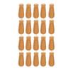 20pcs Genuine Leather Zipper Pulls Stylish Casual Microfiber Leather Zipper Tags Replacement for Backpacks Luggage