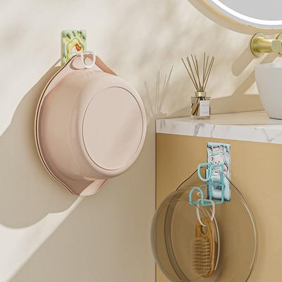 Wash Basin Hook Basin Storage Rack Bathroom Storage Rack Hanging Basin Artifact Non Perforated Wall Mounted Toilet Basin Hook
