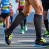 YUEDGE Compression Calf For Standing Work and Sizes Women's Socks, Support, Quick-Drying, Moisture-Wicking, Sports, 5-Pair Set, 23-26cm