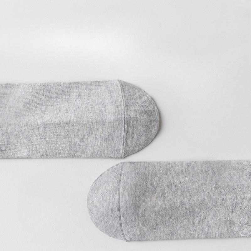 Men's Spring and Autumn All-cotton Boneless Cotton Socks, Anti-odor and Antibacterial Solid-color Long Socks, Autumn and Winter Business Socks
