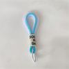 Mesh Fluorescent Keychains Mobile Phone Strap Bag Pendant Double Color Braided Rope Car Key Holder Accessories Gift