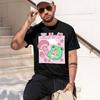 2026 New Model Strawberry Drink Mushroom T Shirt Fresh Green Style Tops Loose100 Cotton Summer Harajuku Casual Daily Short Slee