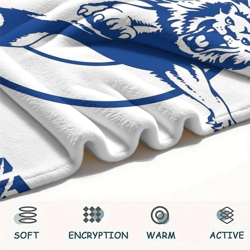 1PC Custom Name Millwall FC Patterned Flannel Blanket Suitable For All Seasons for Home Decor Warmth and Comfort Gifts Holiday Present
