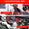 DayPlus 2 IN 1 Cordless Impact Wrench,1/2" Driver Brushless Power Impact Gun,2500RPM Electric Wrench, Max Torque 1500Nm+Battery