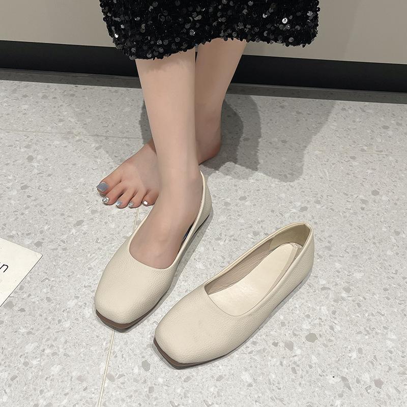 Grunda enskor för kvinnor sommaren 2025, nya Mary Jane Doudou-skor, bekväma mjukbottnade mormorsskor för gravida kvinnor