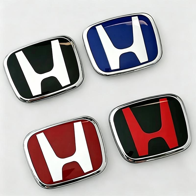 Honda Car Steering Wheel Logo Emblem H Badge Sticker for Honda Civic Accord CR-V Fit HRV Odyssey Vezel Auto Interior Accessories ZU5