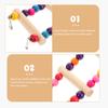 Multifunctional Durable Wooden Metal Climbing For Parrots Parakeets Cockatiels Chew Climb Cage Ladders Pet Hanging Play Stand