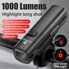 OFFBONDAGE Lumina Bicicletei 1000Lumeni Far Bicicletă Baterie Externă Lanternă Ghidon Încărcare USB MTB Șosea Evidențiere
