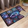 Cybernetic Canine Compilation Pattern Rug Floor Mat for Living Room or Bedroom Soft and Comfortable Carpet a Gift for Birthday and Holiday.