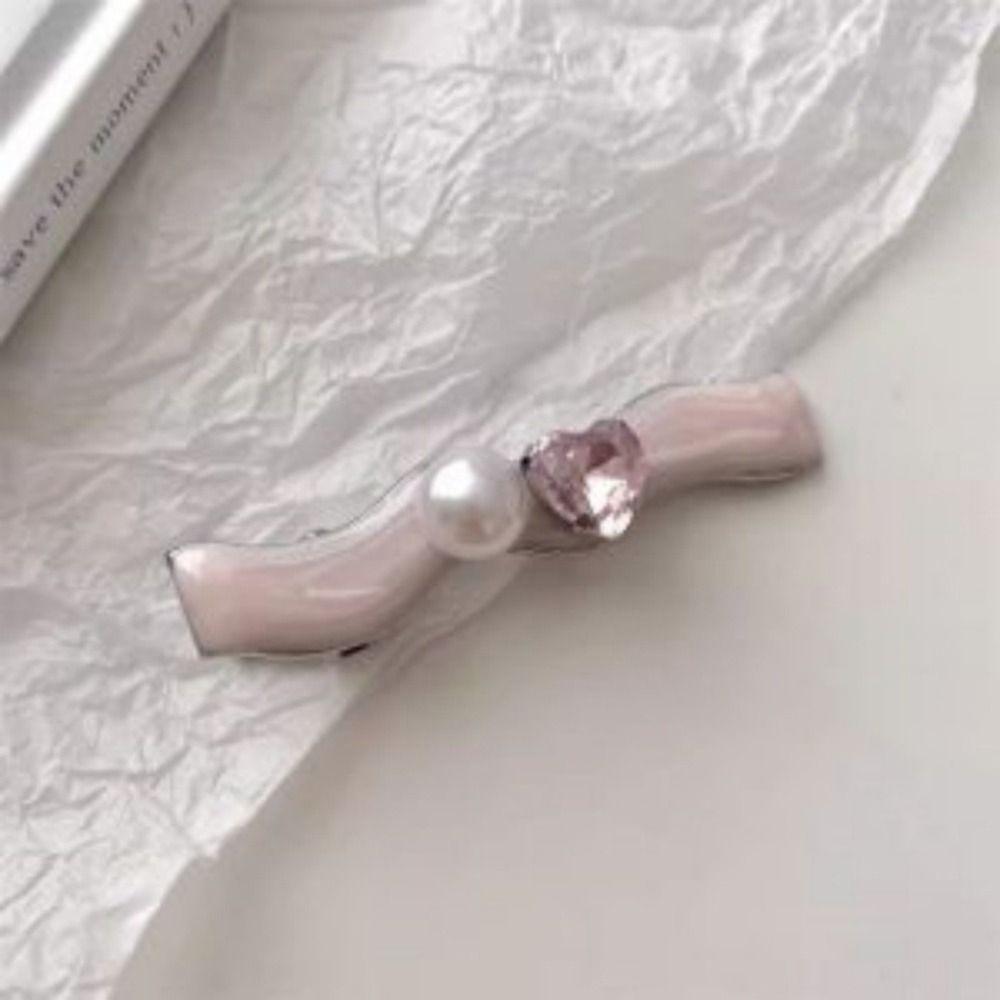 5Pcs/Set Cool Shiny Hair Clips Heart Shape Barrettes Fashion Hair Accessories  Women Girls