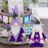 Eye Catching Lavender Gnomes Decors Handcrafts Figures for Spring and Summer