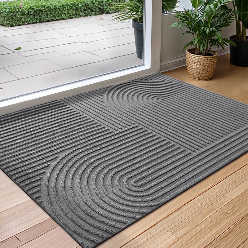 Polyester Rubber Doormat, Outdoor Door Mat, Anti-slip Floor Mats, Water-absorbent, Quick-drying, Dust-repellent, Mildew-proof