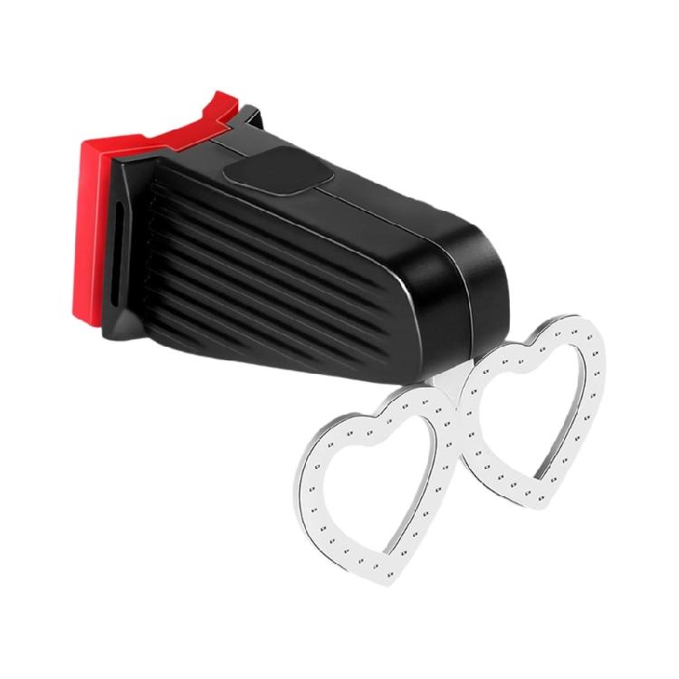 Road Bike Cycling Safety Warning Lamp Heart/Round Bikes tail Light Mountain Bike Rear Light Cycling Safety Warning Lamp
