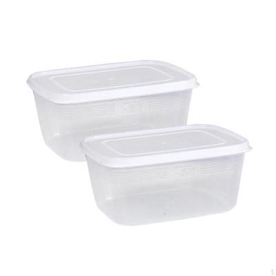 2 Pieces Fridge Storage Containers Lettuce Salad Airtight Portable Stackable for