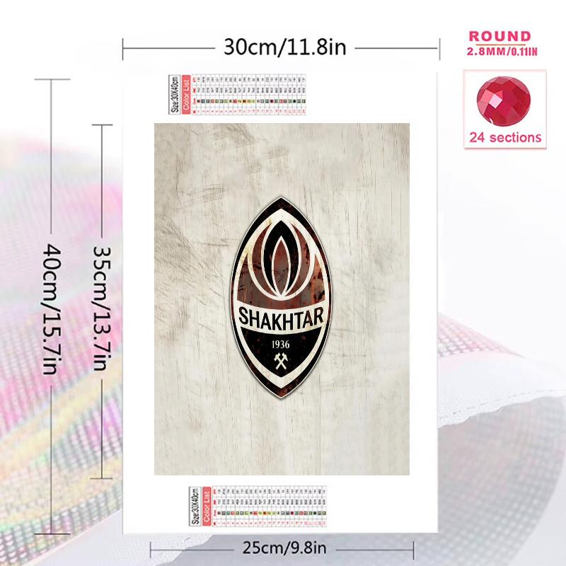 FC Shakhtar Donetsk 100% Round Full Drill 5D DIY Diamond Painting Embroidery Cross Stitch Rhinestone Décor