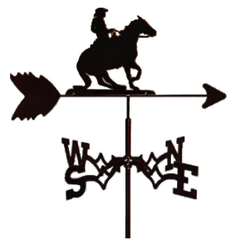 Wetterfahnen-Ornament aus Edelstahl für den Außenhof