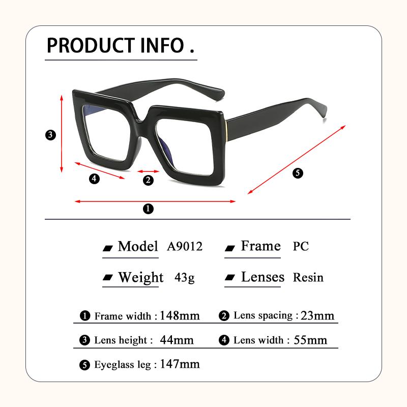 Oversized Square Reading Glasses For Men Women Anti Blue Light Glasses Presbyopia Eyeglasses Optical Magnifier Unisex