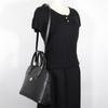 Burberrys 2WAYShoulder Handbag black leather Women Used