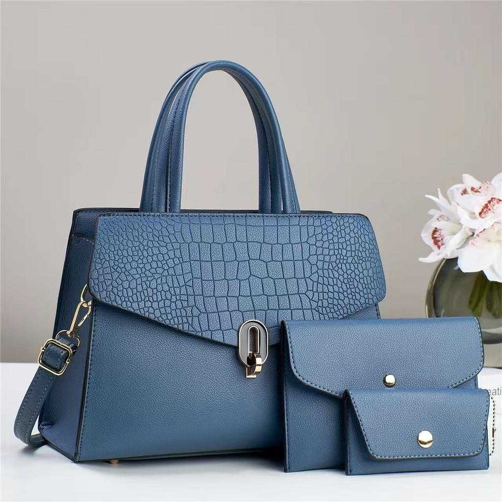 Women Top Handle Bags Classic Female Handbag Satchel Tote with Matching Clutch Purse and Wallet For Work Commuting Shopping