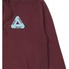 Palace Ss22 Tri-Mesh Hooded Sweatshirt With Solid Color Logo Print Unisex Hoodies Burgundy PLA-SS22-269