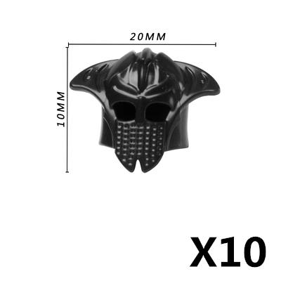 Mittelalterliche Militärzubehör Bausteine Ritter Figuren Waffe Schild Rüstung Helm Speer Bogen Armbrust Axt Hammer Spielzeug K026