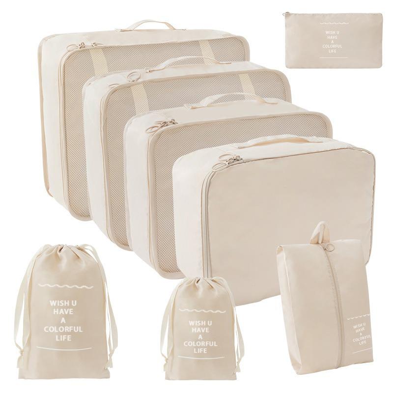 Large Capacity Foldable Travel Storage Bag Set - 7 Pieces