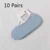 10 Pairs of  Women's Summer Ultra Thin Candy Color Versatile Breathable Silicone Invisible Boat Socks