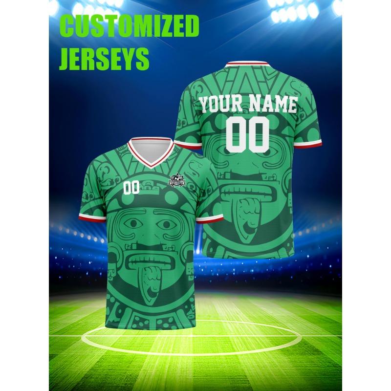 Custom Soccer Jersey With Custom Image, Number And Name, soft delicate breathable sport top S